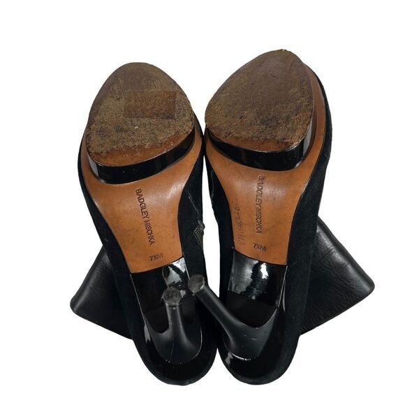 Badgley Mischka Mark + James Dallas Calf Skin Platform Booties - Picture 9 of 13